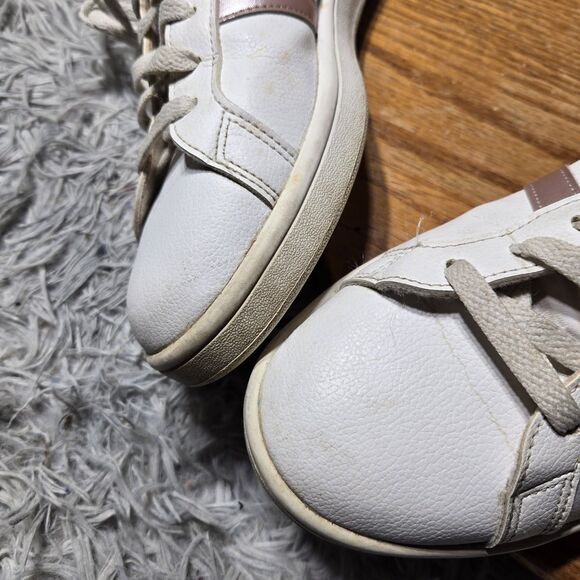 Adidas Cloudfoam Advantage Womens Size 11 White Leather Pearl/Rose Gold DA9524 - Picture 9 of 12